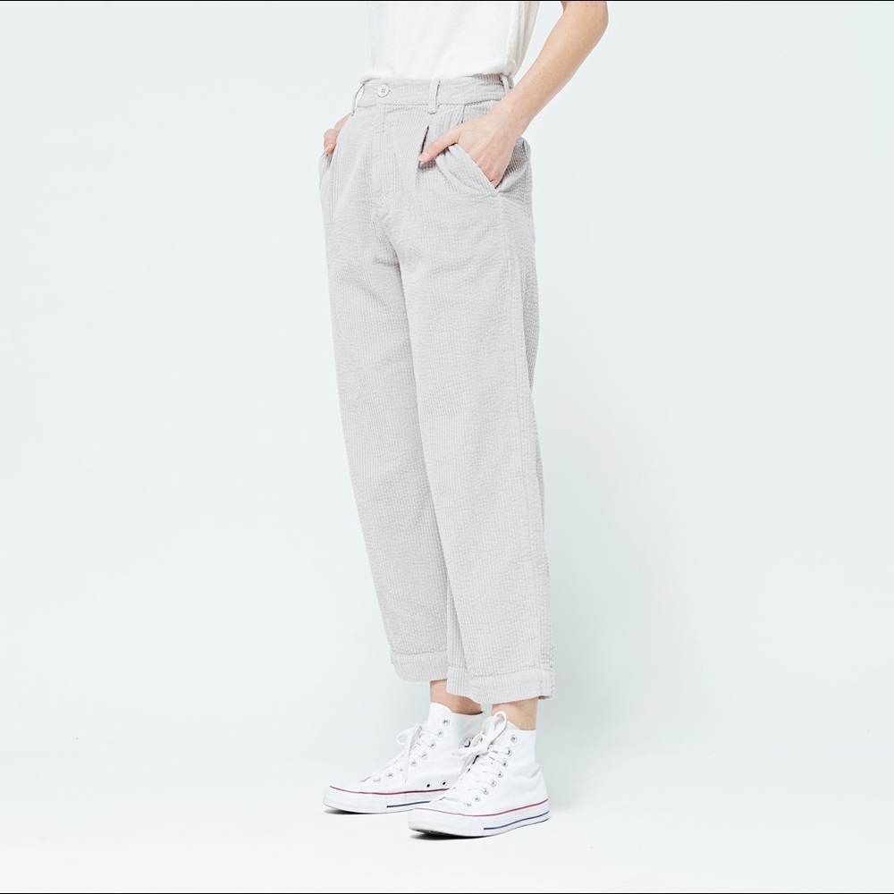 Lacausa Frankie Trouser Corduroy Pants Fog Grey